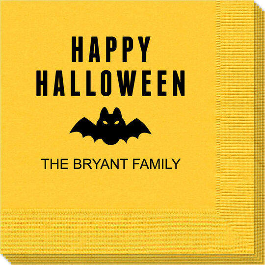 Happy Halloween Bat Napkins